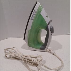 BLACK+DECKER Easy Steam Anti-Drip Compact Steam Iron, Green, IR02V